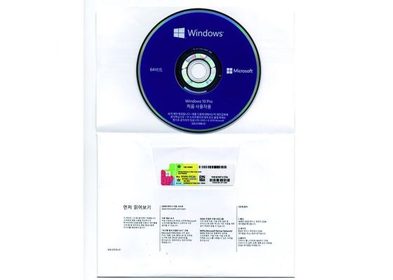 중국 다 언어 MS Windows 10 사업을 위한 직업적인 64bit Dvd Oem 스티커 DVD 협력 업체