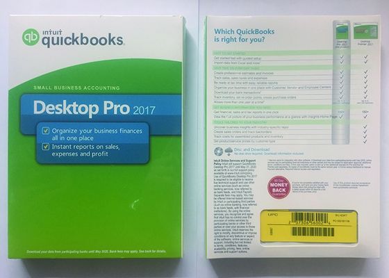 중국 사업 회계 소프트웨어 QuickBooks 데스크탑 2017 DVD 매체 협력 업체