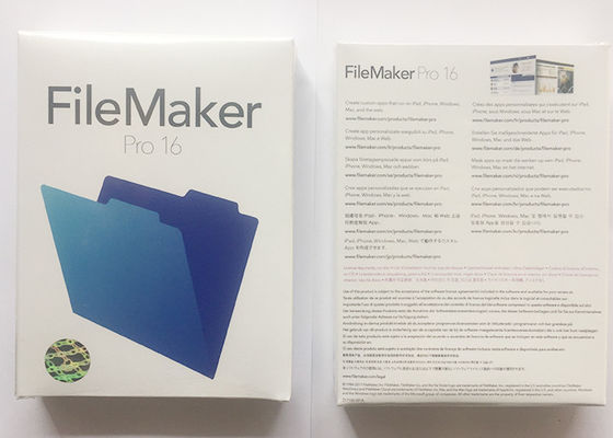 중국 마이크로소프트 진짜 가득 차있는 버전, FileMaker 직업적인 16 100% 본래 온라인은, 다 언어 소프트웨어 활성화합니다 협력 업체