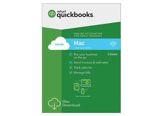 중국 Mac 온라인 QuickBooks 데스크탑 2017년 소프트웨어 1 년 기부금 협력 업체