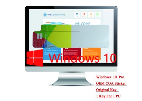 중국 64bit/32bit OS 100% 확실한 Windows 10 온라인으로 직업적인 COA 스티커는 선택적인 언어를 활성화합니다 협력 업체