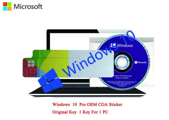 중국 광택이 있는 언어 MS Windows 10 온라인으로 직업적인 COA 스티커 64bit는 COA X20를 활성화합니다 협력 업체