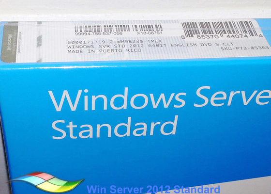 중국 가득 차있는 버전 Windows 서버 2012 FPP 표준 Customizable FQC 64bit 체계 DVD 협력 업체