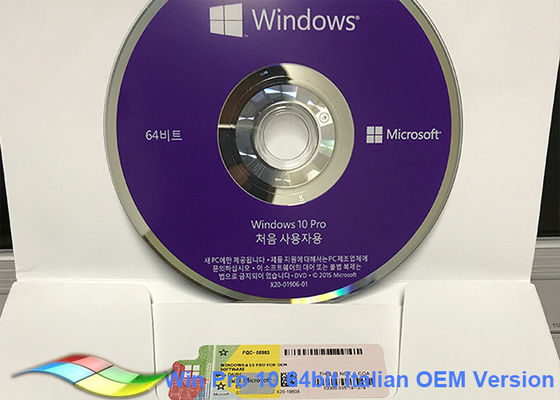 중국 한국 Windows 10 직업적인 OEM 스티커/Microsoft Windows 소프트웨어 MS 파트너 협력 업체