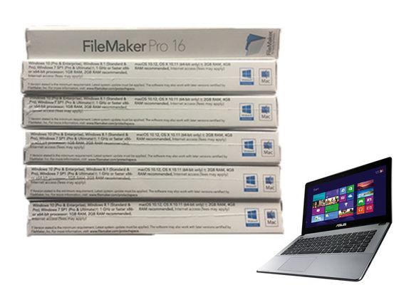 중국 100% 고유 FileMaker 온라인으로 직업적인 16 진짜 소프트웨어는 Filemaker 직업적인 Windows 7를 활성화합니다 협력 업체