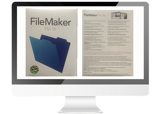 중국 Mac를 위해 직업 가득 차있는 버전 Filemaker/온라인으로 승리 소매 상자 V16는 활성화합니다 협력 업체