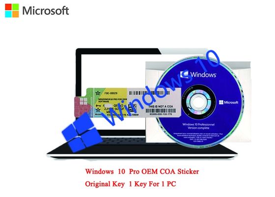중국 Microsoft Windows 10 직업적인 COA 스티커 컴퓨터를 위한 독일어 64bit 온라인 활성화 협력 업체