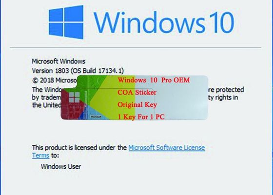 중국 Windows 10 보장을 사용하는 법 본래 열쇠 1703년 체계 버전 생활을 가진 직업적인 COA 스티커/OEM/소매 상자 협력 업체